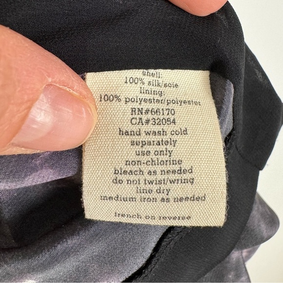 Urban Outfitters 100% Silk Blazer Jacket Medium Gray Whimsigoth Dark Floral Y2K - Picture 13 of 14